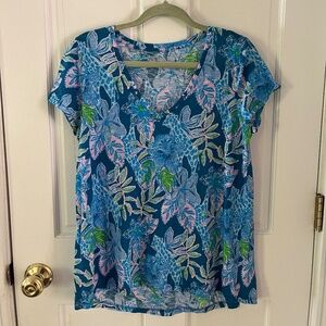 Lilly Pulitzer Etta V-Neck Top